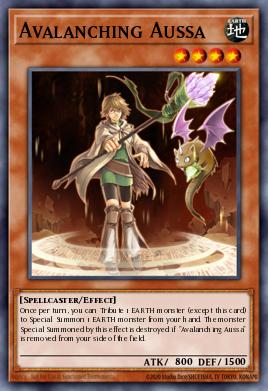 Avalanching Aussa Yu-Gi-Oh card