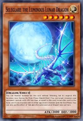 Seleglare the Luminous Lunar Dragon Yu-Gi-Oh card