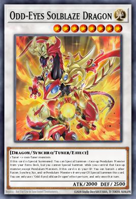 Odd-Eyes Solblaze Dragon Yu-Gi-Oh card