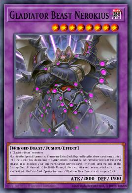 Gladiator Beast Nerokius Yu-Gi-Oh card