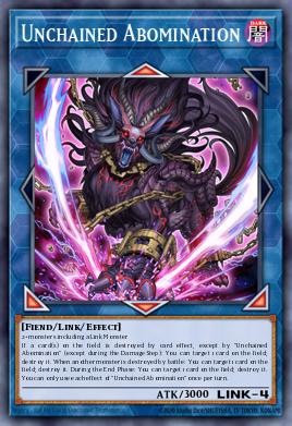 Unchained Abomination Yu-Gi-Oh card