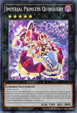 Imperial Princess Quinquery Yu-Gi-Oh card