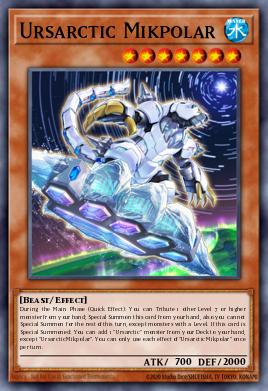 Ursarctic Mikpolar Yu-Gi-Oh card