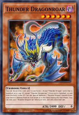 Thunder Dragonroar Yu-Gi-Oh card