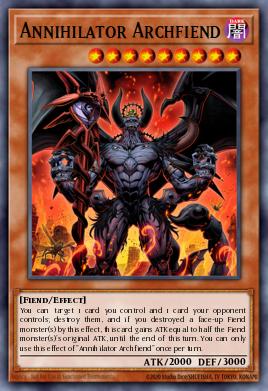 Annihilator Archfiend Yu-Gi-Oh card