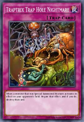 Traptrix Trap Hole Nightmare Yu-Gi-Oh card
