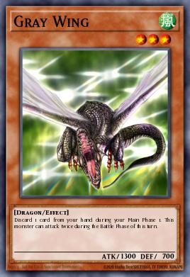 Gray Wing Yu-Gi-Oh card