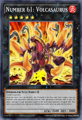 Number 61: Volcasaurus Yu-Gi-Oh card