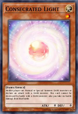 Consecrated Light Yu-Gi-Oh card