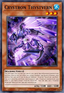 Crystron Thystvern Yu-Gi-Oh card