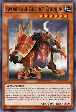 Swordsoul Auspice Chunjun Yu-Gi-Oh card