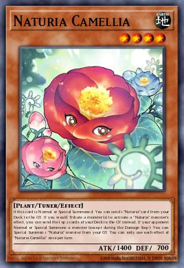 Naturia Camellia Yu-Gi-Oh card