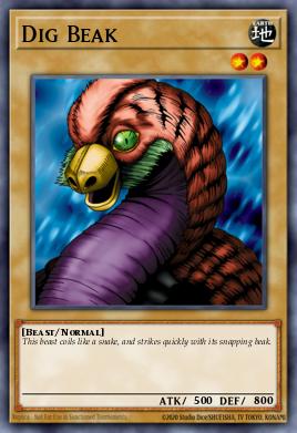 Dig Beak Yu-Gi-Oh card