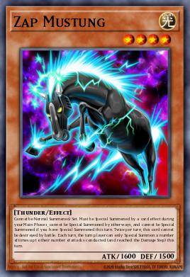 Zap Mustung Yu-Gi-Oh card