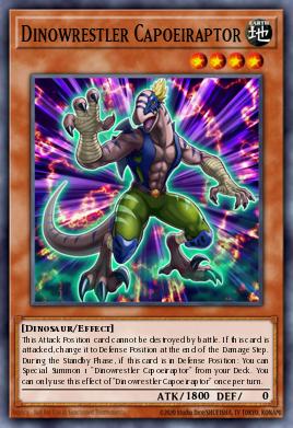 Dinowrestler Capoeiraptor Yu-Gi-Oh card