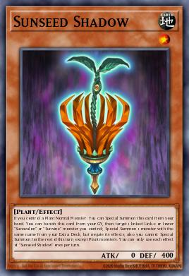 Sunseed Shadow Yu-Gi-Oh card