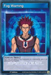 Fog Warning Yu-Gi-Oh card