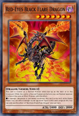 Red-Eyes Black Flare Dragon Yu-Gi-Oh card