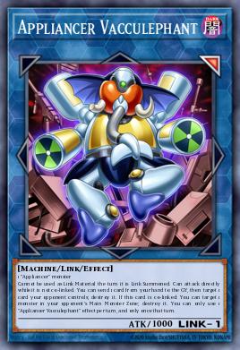 Appliancer Vacculephant Yu-Gi-Oh card
