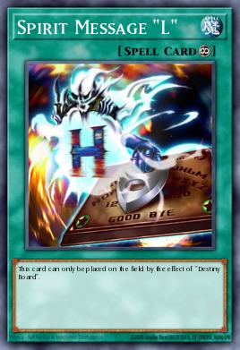 Spirit Message "L" Yu-Gi-Oh card