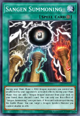 Sangen Summoning Yu-Gi-Oh card