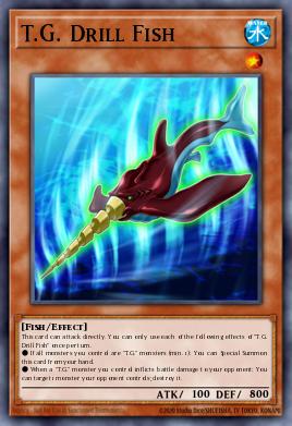 T.G. Drill Fish Yu-Gi-Oh card