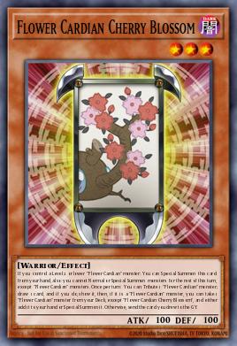 Flower Cardian Cherry Blossom Yu-Gi-Oh card