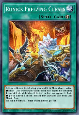 Runick Freezing Curses Yu-Gi-Oh card
