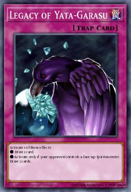 Legacy of Yata-Garasu Yu-Gi-Oh card