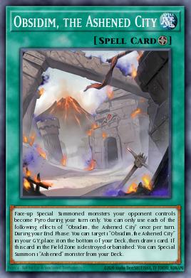 Obsidim, the Ashened City Yu-Gi-Oh card