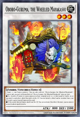 Oboro-Guruma, the Wheeled Mayakashi Yu-Gi-Oh card