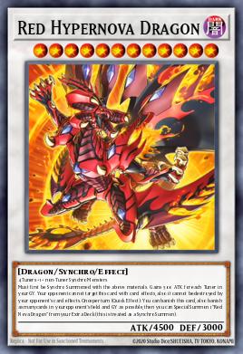 Red Hypernova Dragon Yu-Gi-Oh card