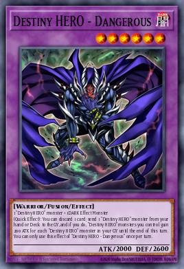 Destiny HERO - Dangerous Yu-Gi-Oh card