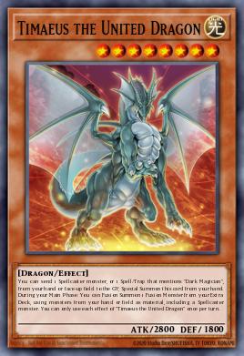 Timaeus the United Dragon Yu-Gi-Oh card