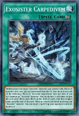 Exosister Carpedivem Yu-Gi-Oh card