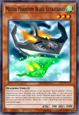 Mecha Phantom Beast Stealthray Yu-Gi-Oh card