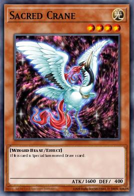 Sacred Crane Yu-Gi-Oh card