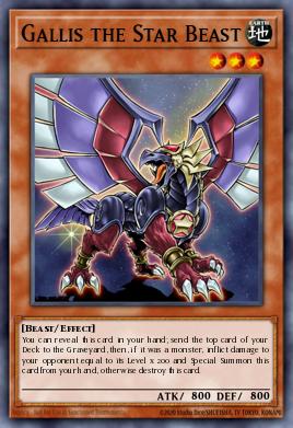 Gallis the Star Beast Yu-Gi-Oh card