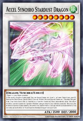 Accel Synchro Stardust Dragon Yu-Gi-Oh card