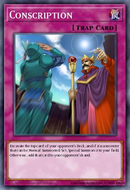 Conscription Yu-Gi-Oh card
