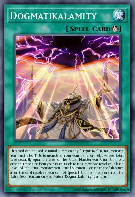 Dogmatikalamity Yu-Gi-Oh card