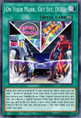 On Your Mark, Get Set, DUEL! Yu-Gi-Oh card