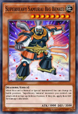 Superheavy Samurai Big Benkei Yu-Gi-Oh card
