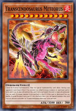 Transcendosaurus Meteorus Yu-Gi-Oh card