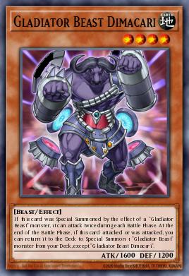 Gladiator Beast Dimacari Yu-Gi-Oh card