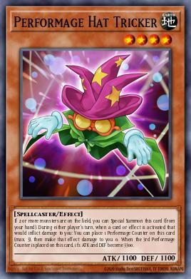 Performage Hat Tricker Yu-Gi-Oh card