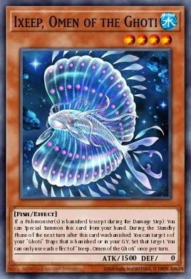 Ixeep, Omen of the Ghoti Yu-Gi-Oh card