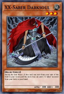 XX-Saber Darksoul Yu-Gi-Oh card