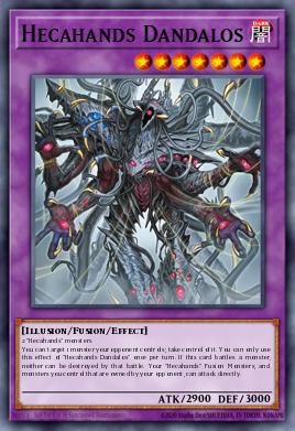 Hecahands Dandalos Yu-Gi-Oh card