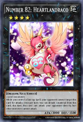 Number 82: Heartlandraco Yu-Gi-Oh card